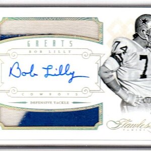 2014 Greats Dual Patches Autographs No. 10 Bob Lilly.jpg
